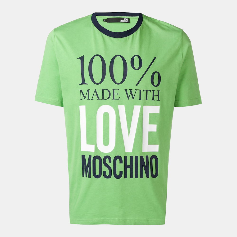 Moschino T Shirt M47323dm Green Verde Shot2