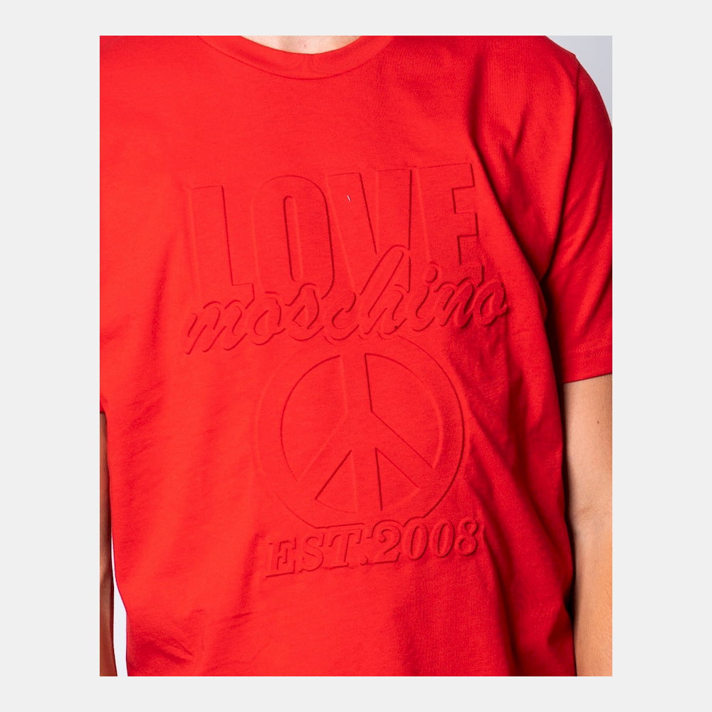 Moschino T Shirt M47323em Red Vermelho Shot4