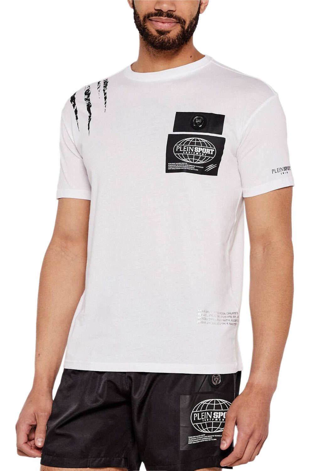 Philipp Plein T Shirt Ps25mts03 White Branco_shot4