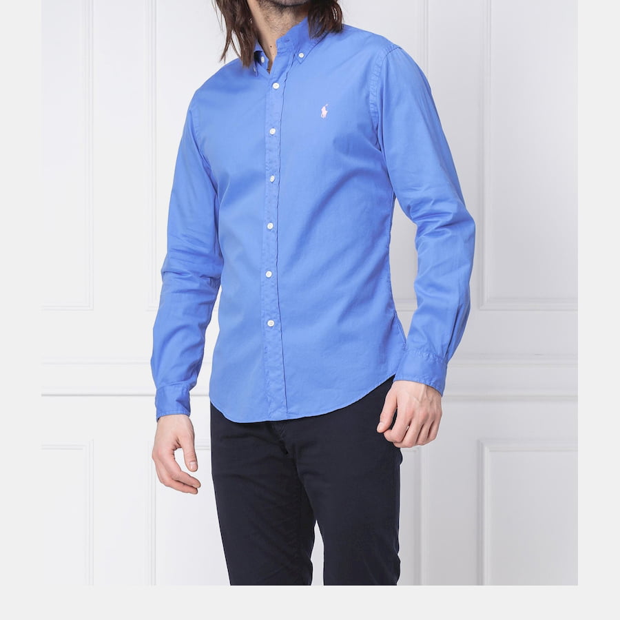 Ralph Lauren Camisa Shirt 710741788 Royal Blue Azul Royal Shot6