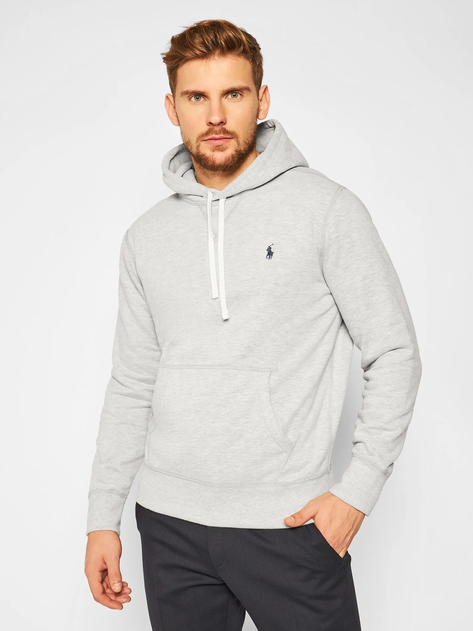 Ralph Lauren Camisola Hoodie 710766778 Grey Cinza_shot4