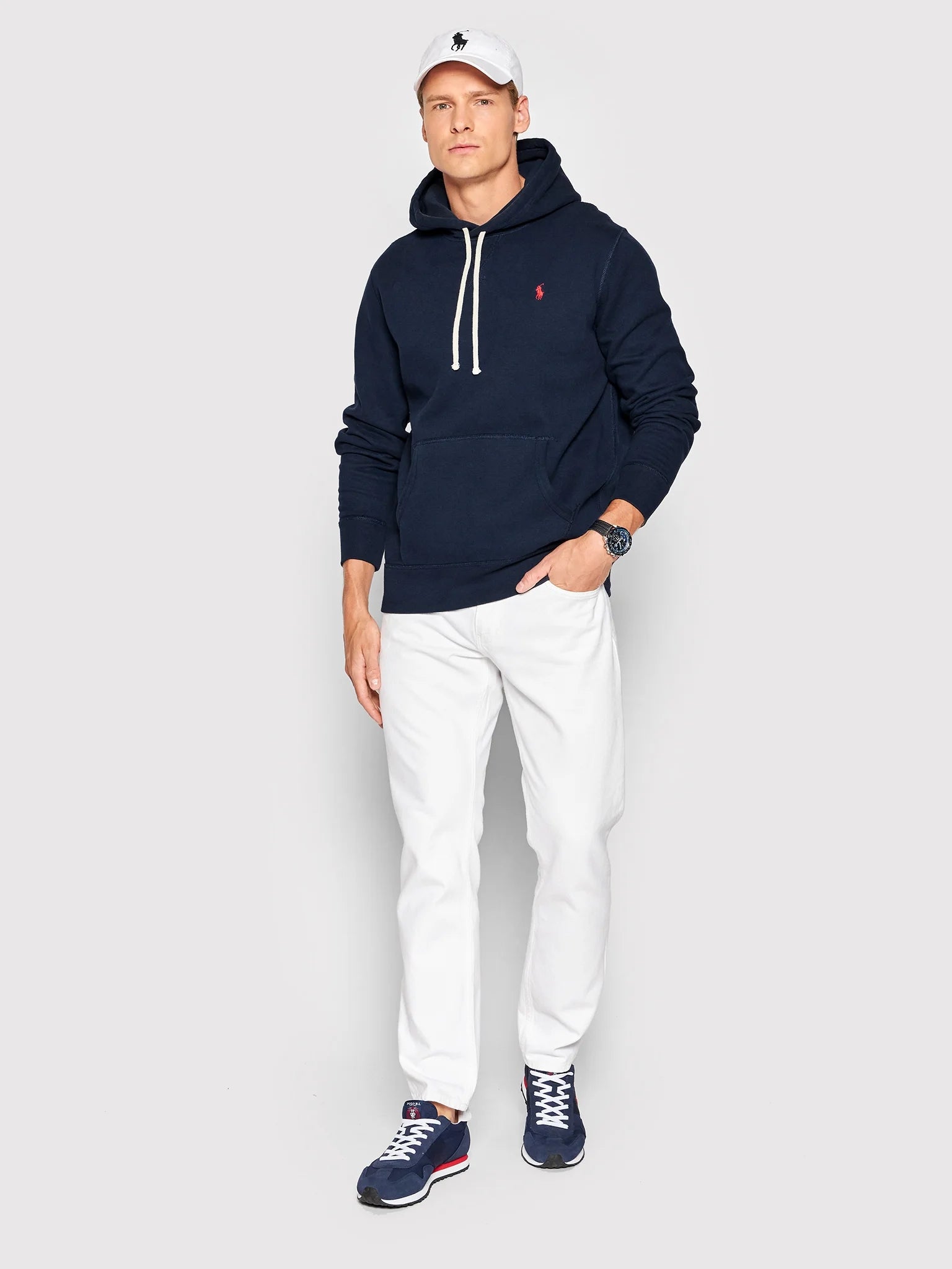 Ralph Lauren Camisola Hoodie 710766778 Navy Navy_shot1