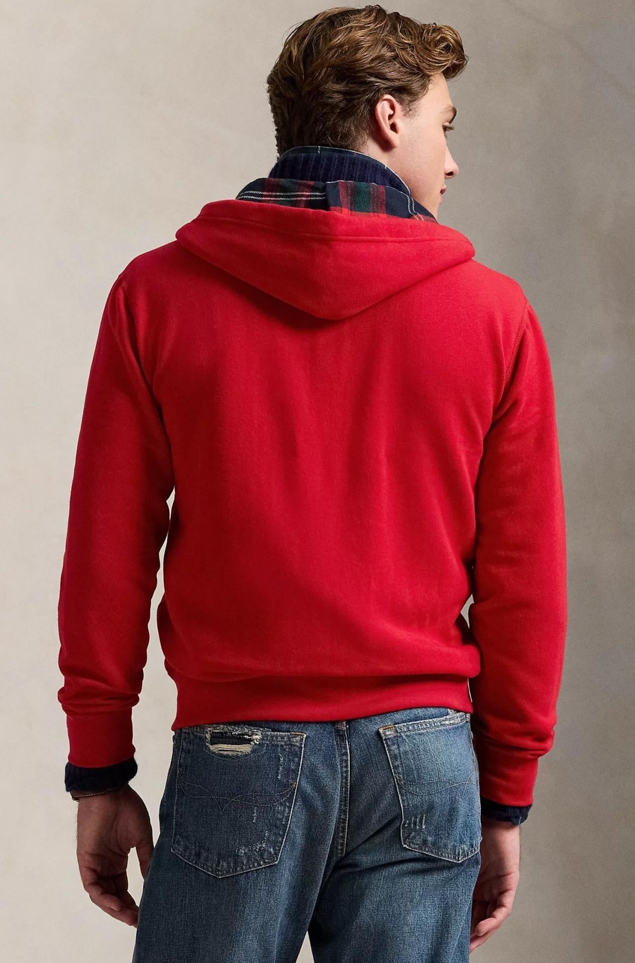 Ralph Lauren Camisola Hoodie 710952256 Red Gold Vermelho Dourado_shot2