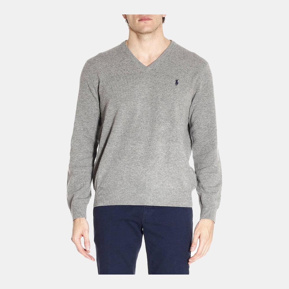 Ralph Lauren Malha Sweater A42svn07 Grey Cinza Shot2