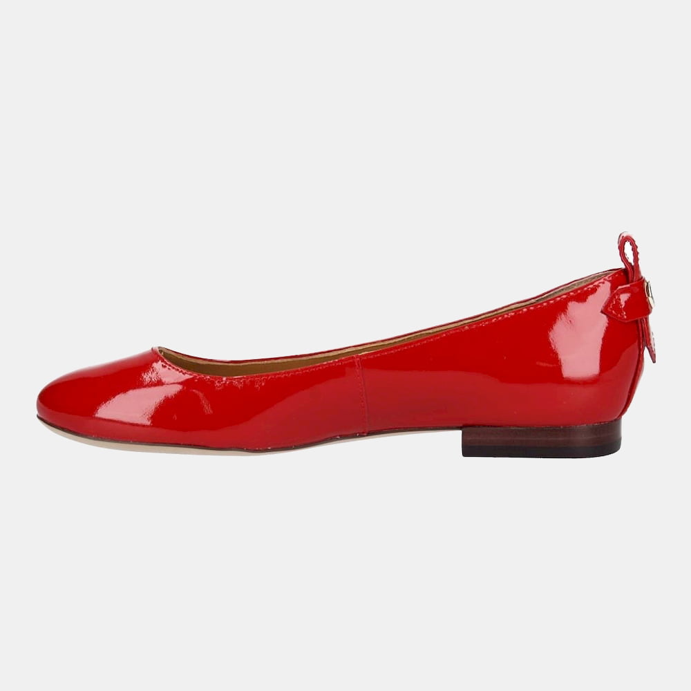 Vintage Ralph Lauren Leather Ballet Flats,Women's Shoes Ralph Lauren ,Elastic Ballet Flats ,Red Ballet Flats Logo Shoes ,RLL Flats