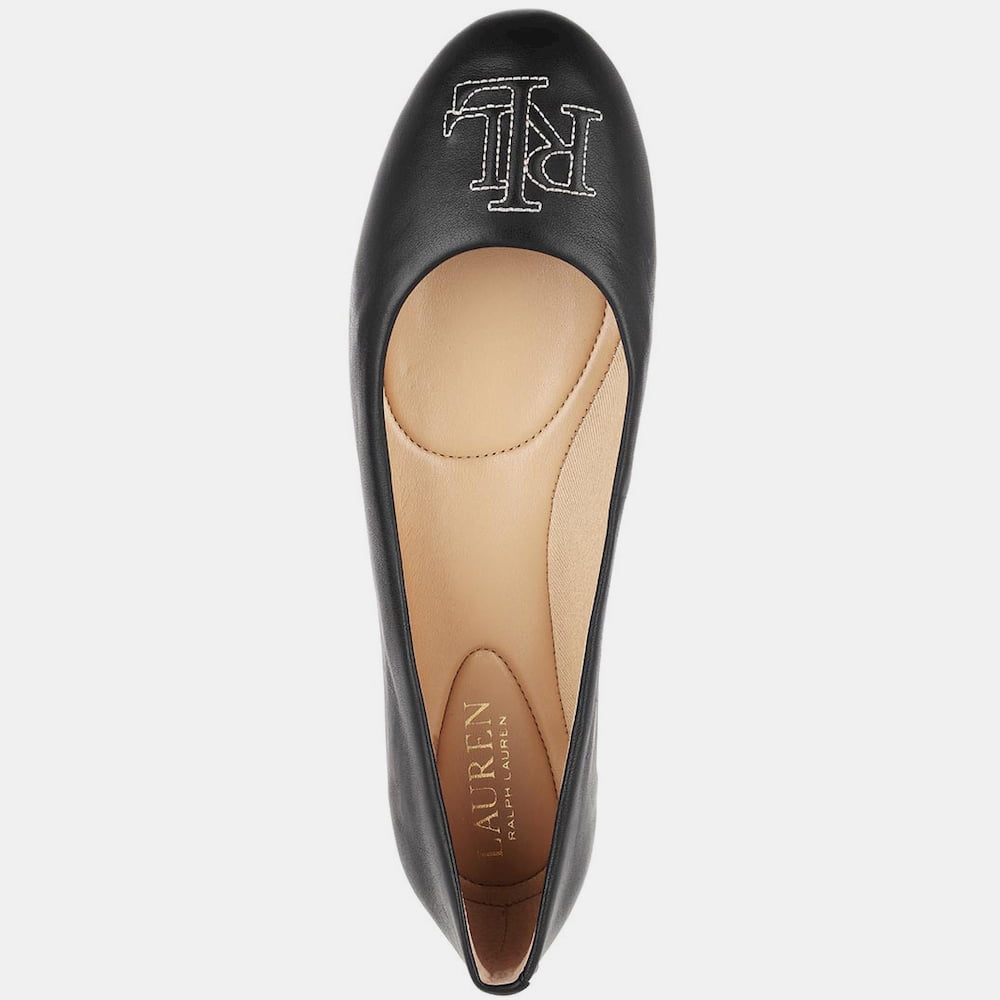 Ralph Lauren Sabrinas Ballet Flats Jamie Fl Csl Black Preto Shot6