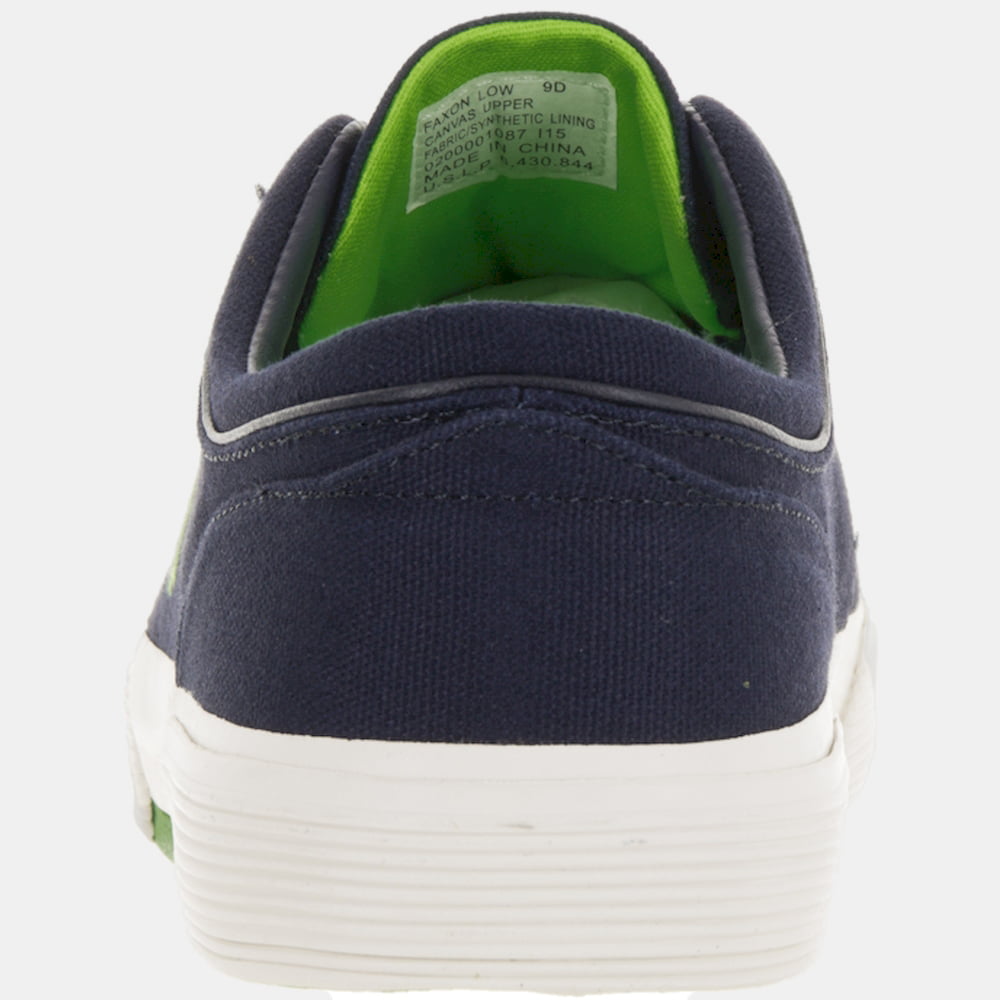 Ralph Lauren Sapatilhas Sneakers Shoes Faxon Low Navy Green Navy Verde Shot1