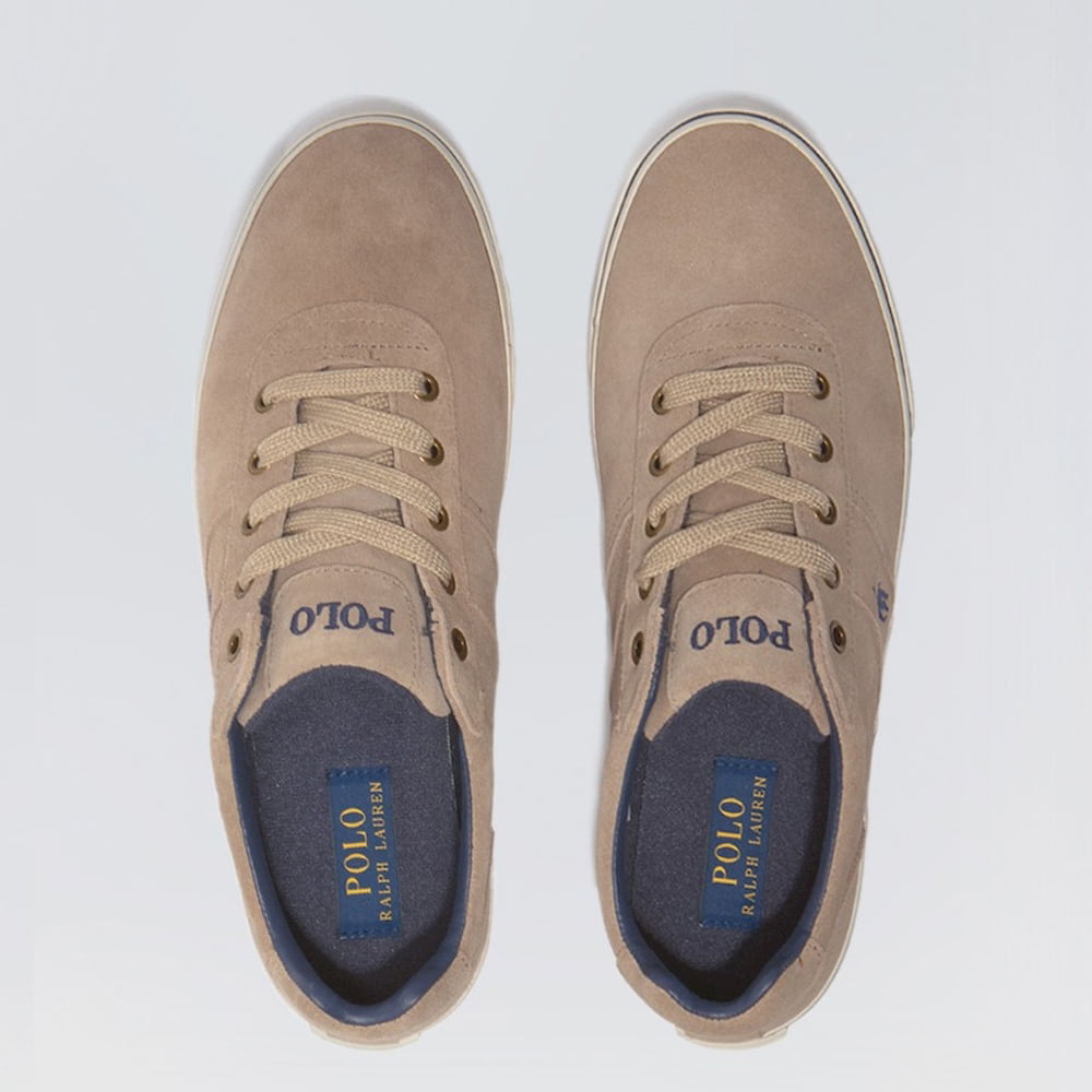 Ralph Lauren Sapatilhas Sneakers Shoes Hanf Suede Lt.bege Beige Claro Shot6