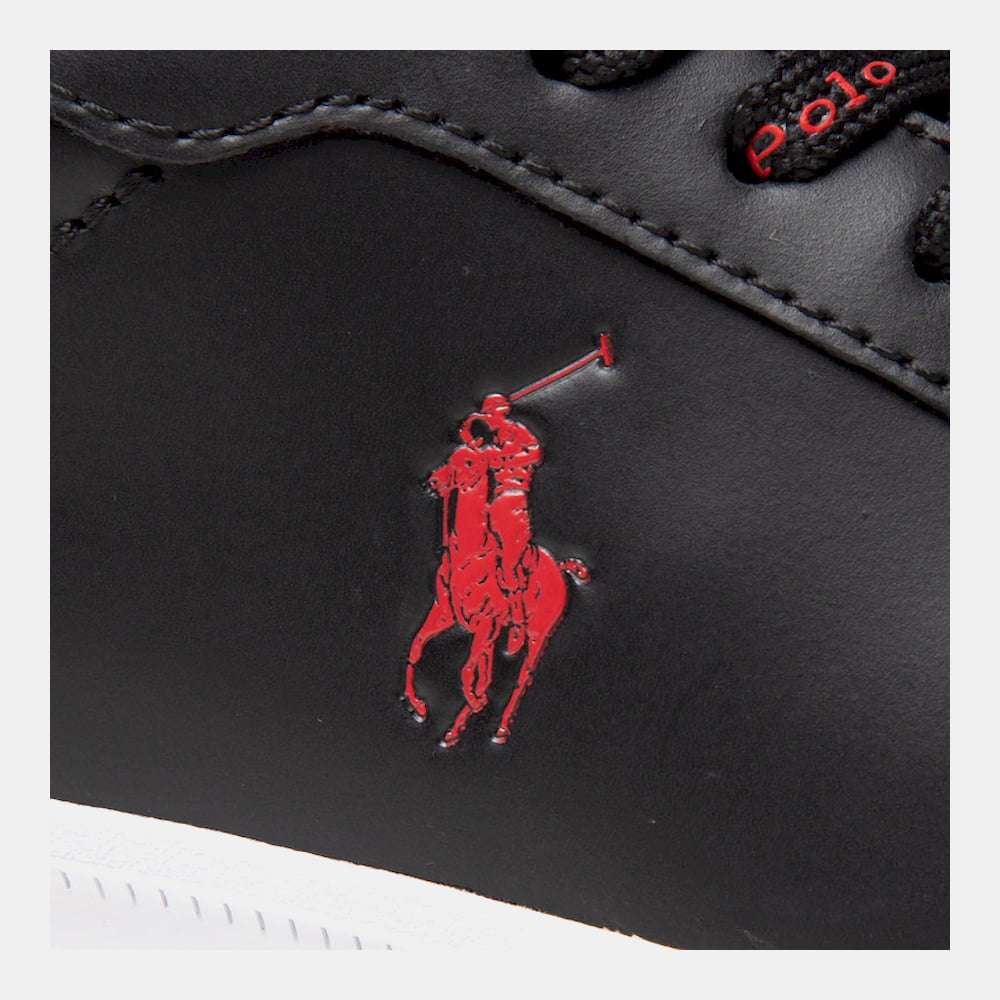 Ralph Lauren Sapatilhas Sneakers Shoes Hrtctii Sk Ath Black Red Preto Vermelho Shot7