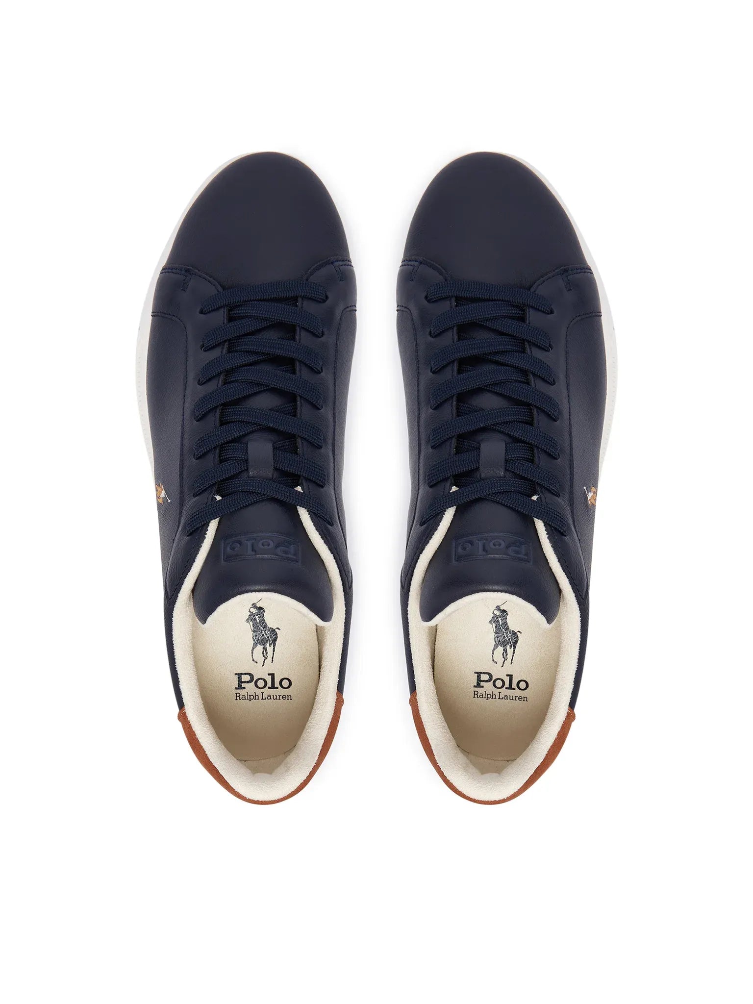 Ralph Lauren Sapatilhas Sneakers Shoes Hrtctii Sk Ath Navy Brown Azul Castanho_shot5