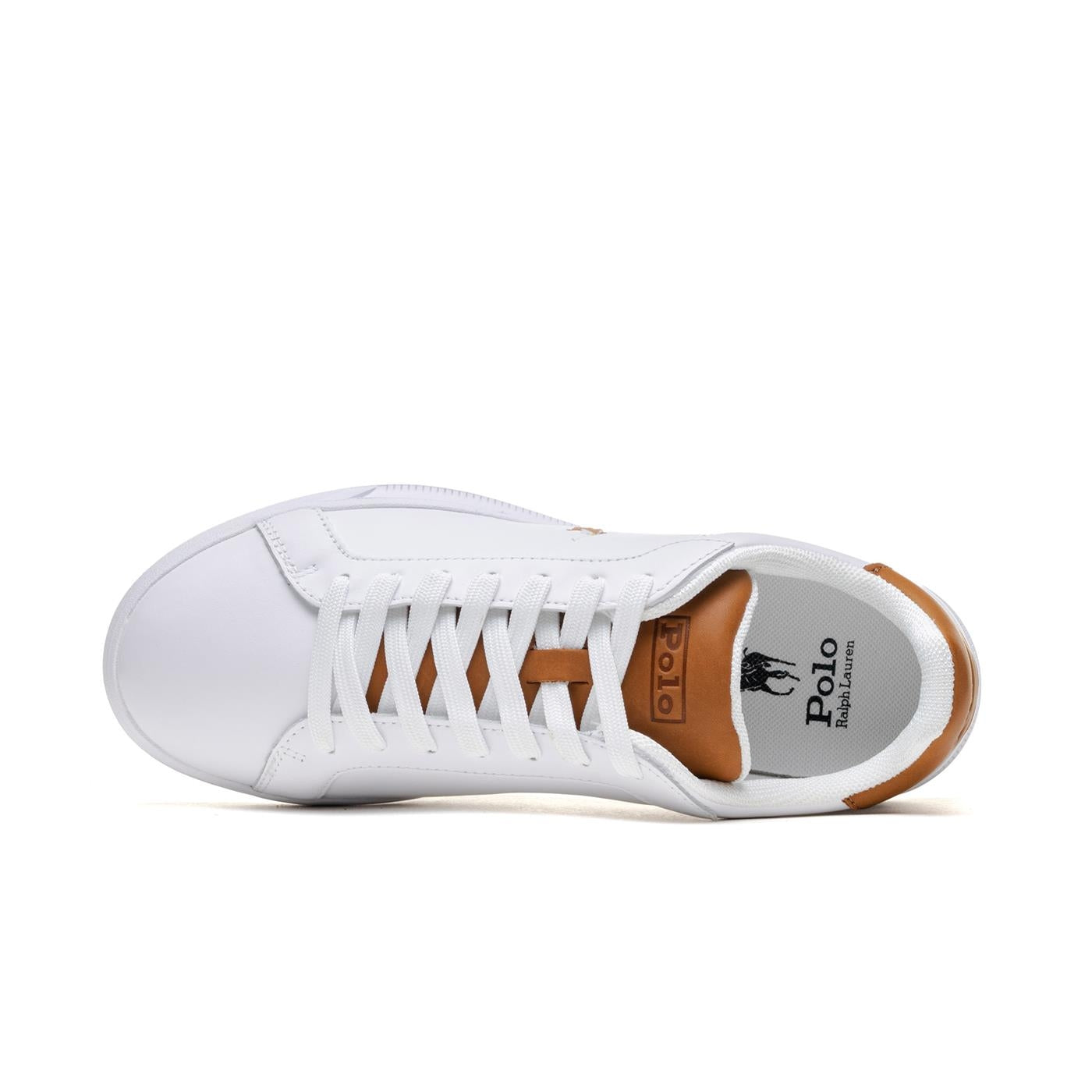 Ralph Lauren Sapatilhas Sneakers Shoes Hrtctii Sk Ath Whi Camel Branco Camel_shot4