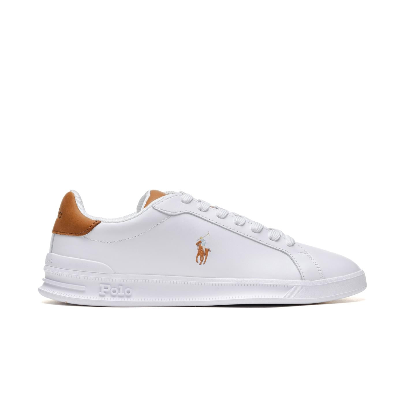 Ralph Lauren Sapatilhas Sneakers Shoes Hrtctii Sk Ath Whi Camel Branco Camel_shot5