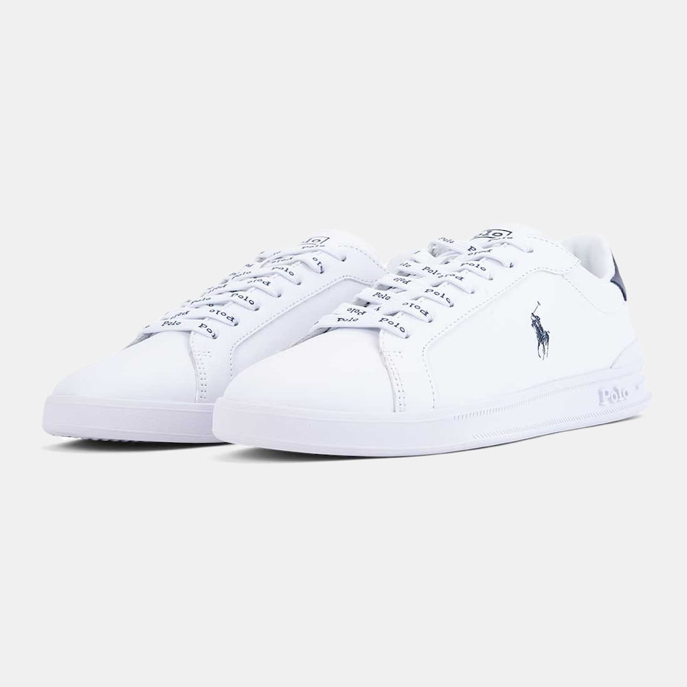 Ralph Lauren Sapatilhas Sneakers Shoes Hrtctii Sk Ath Whi Nvy Branco Navy Shot4