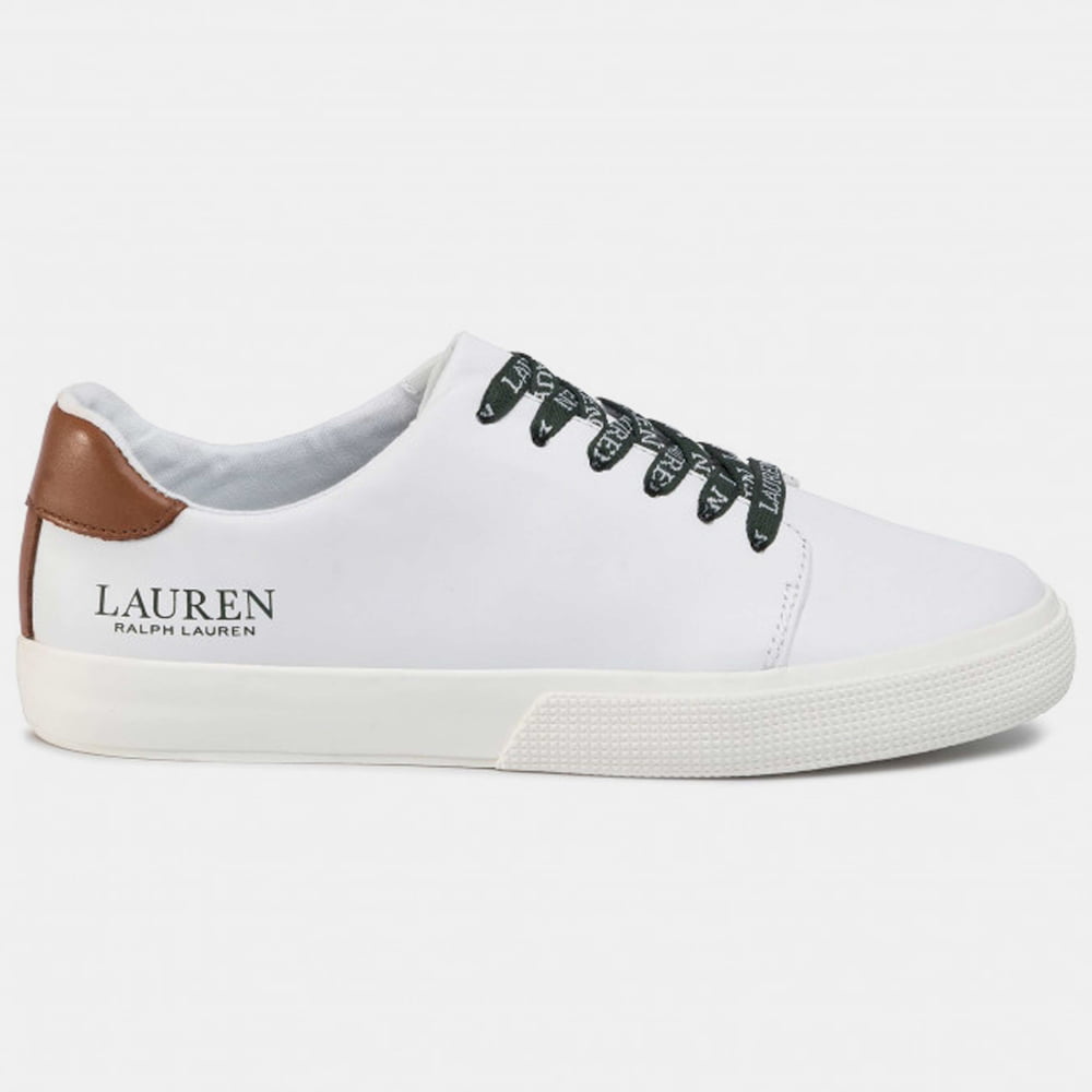 Ralph Lauren Sapatilhas Sneakers Shoes Joana Sk Vlc Whi Camel Branco Camel Shot2