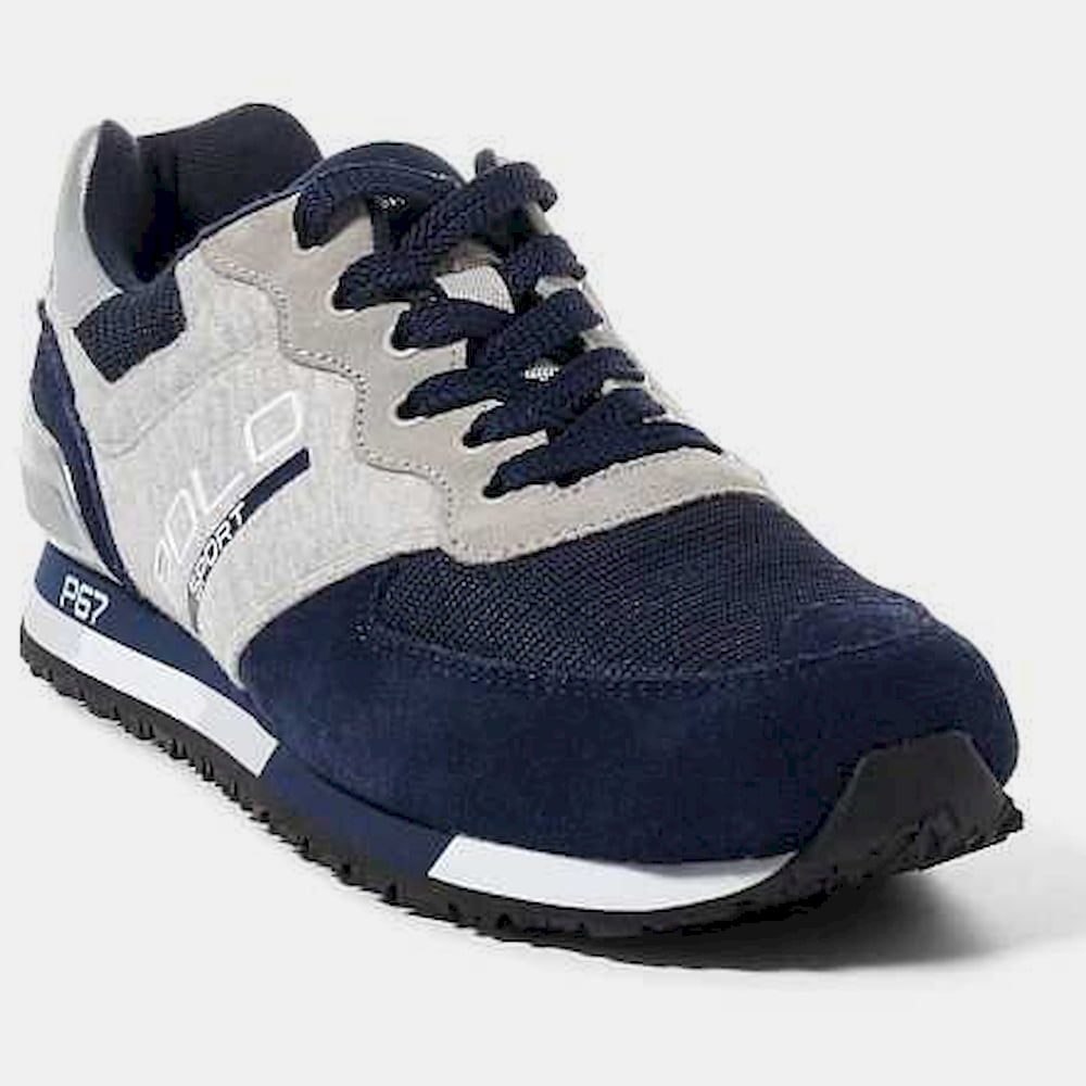 Ralph Lauren Sapatilhas Sneakers Shoes Slaton Pol Navy Grey Navy Cinza Shot18