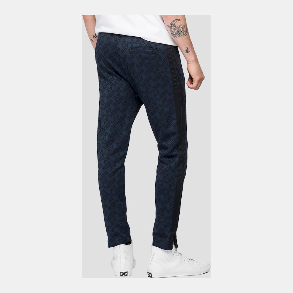 Replay Calças Trousers M9723a Black Blue Preto Azul Shot6