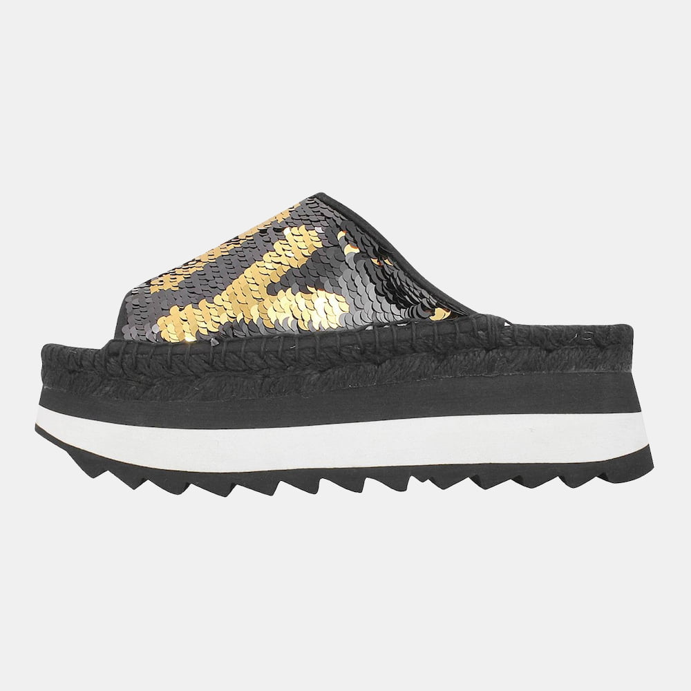 Replay Chinelos Slippers Christine Blk Gold Preto Ouro Shot2