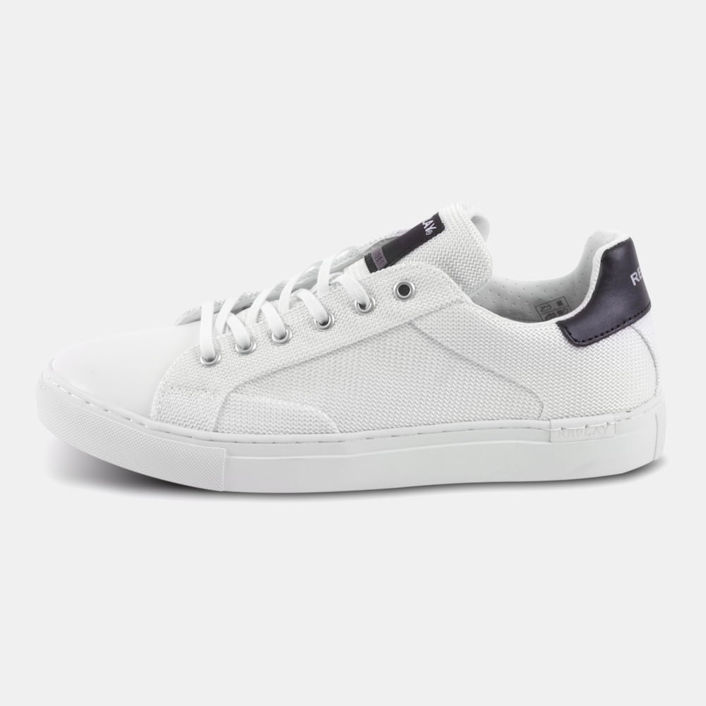 REPLAY Smash Denim White Leather Sneakers – Prégo
