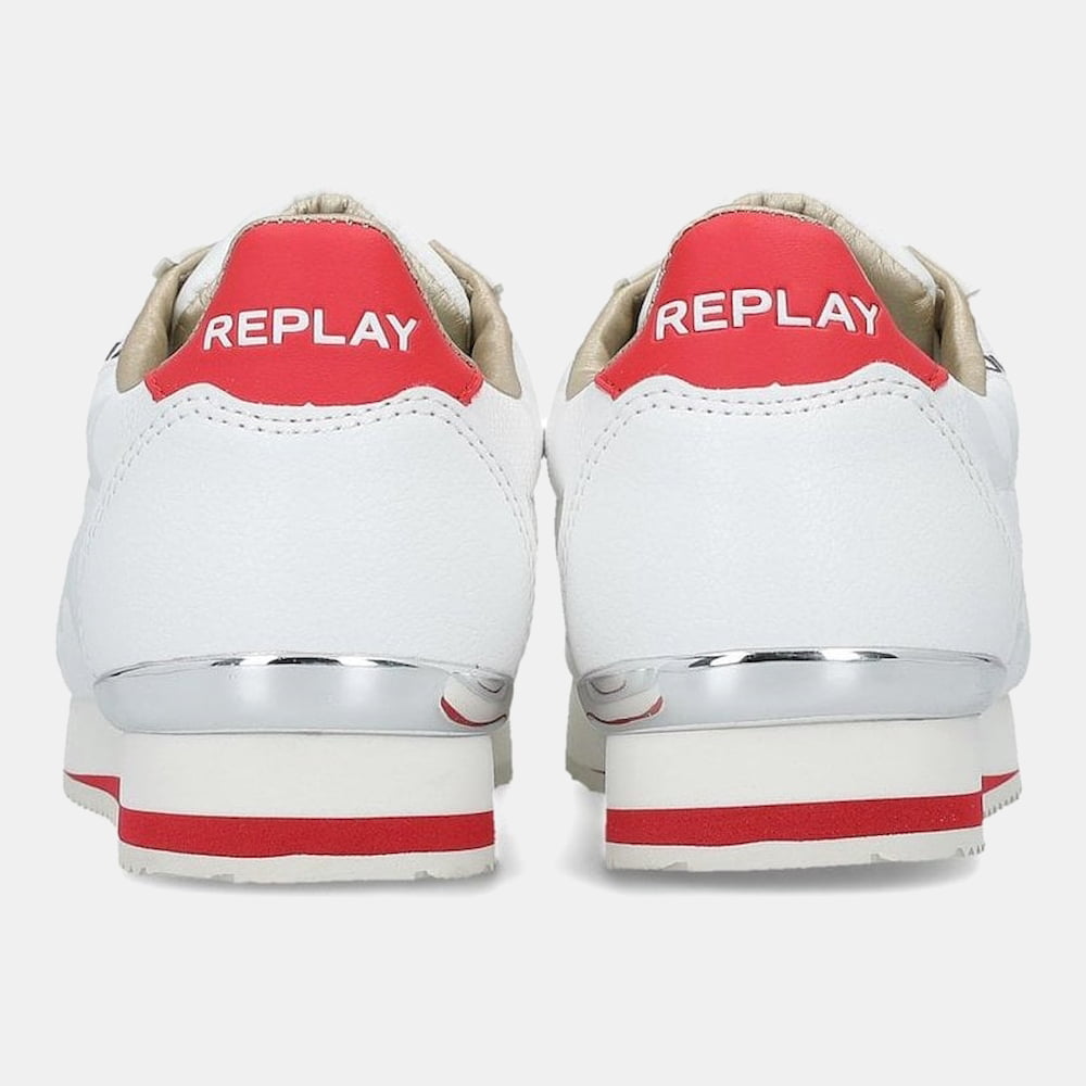 Replay Sapatilhas Sneakers Shoes Lawen 06t White Red Branco Vermelho Shot6