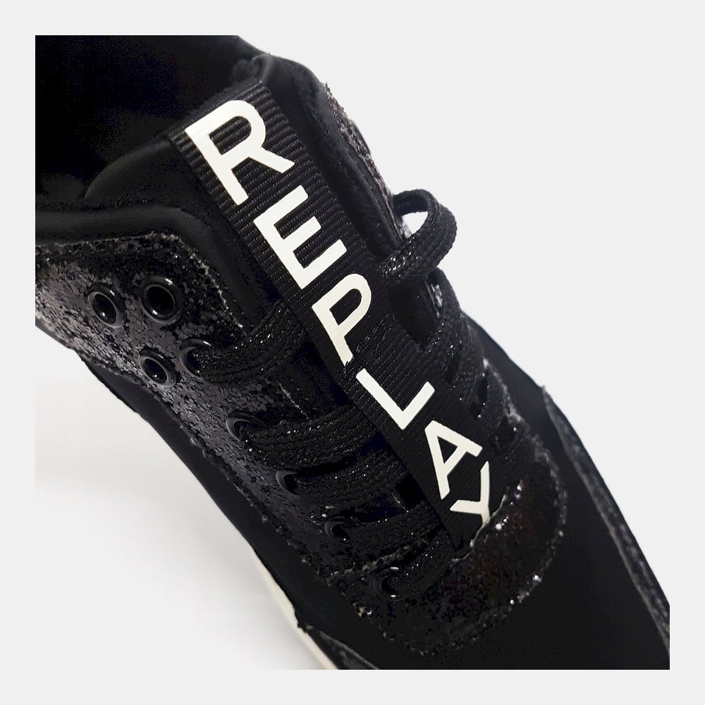 Replay Sapatilhas Sneakers Shoes Tesla Black Preto Shot12