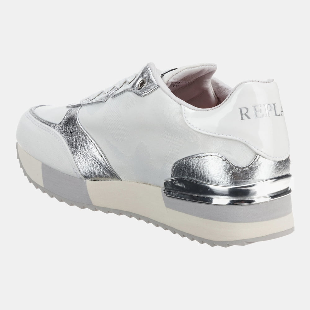 Replay Sapatilhas Sneakers Shoes Whiteshell White Branco Shot6