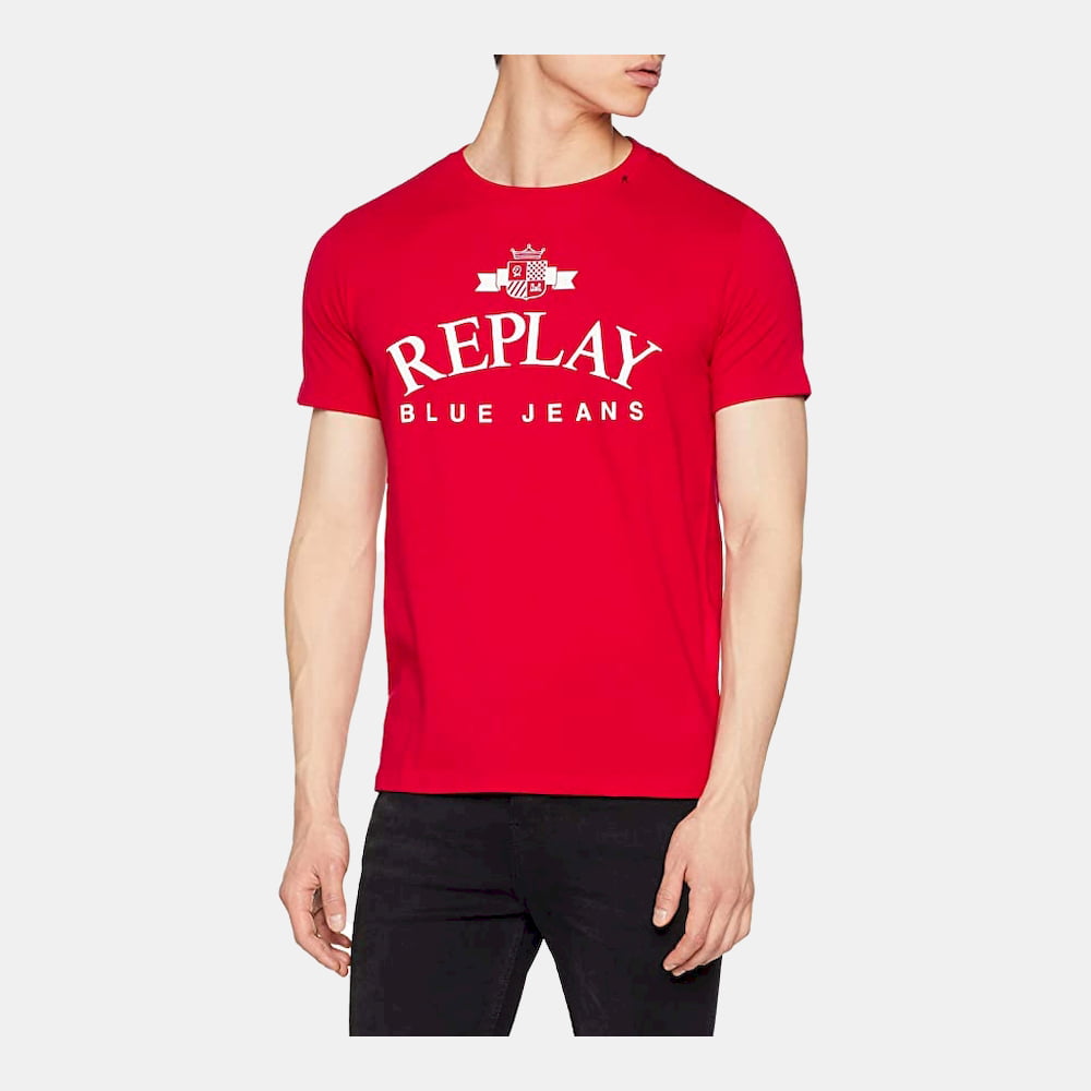 Replay T Shirt M3723 Red Vermelho Shot2