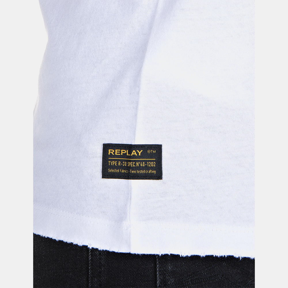 Replay T Shirt M6022 White Mult Branco Multi Shot6