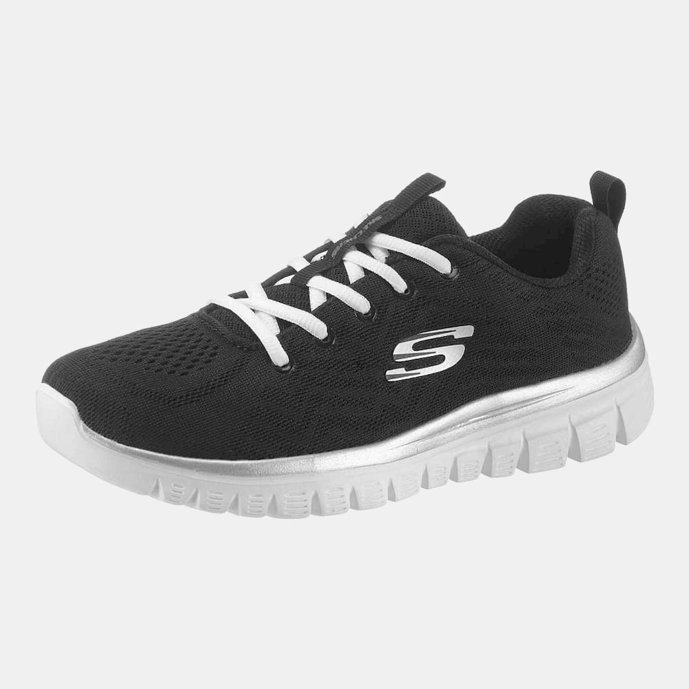 Skechers Sapatilhas Sneakers Shoes 12615 Blk White Preto Branco Shot4