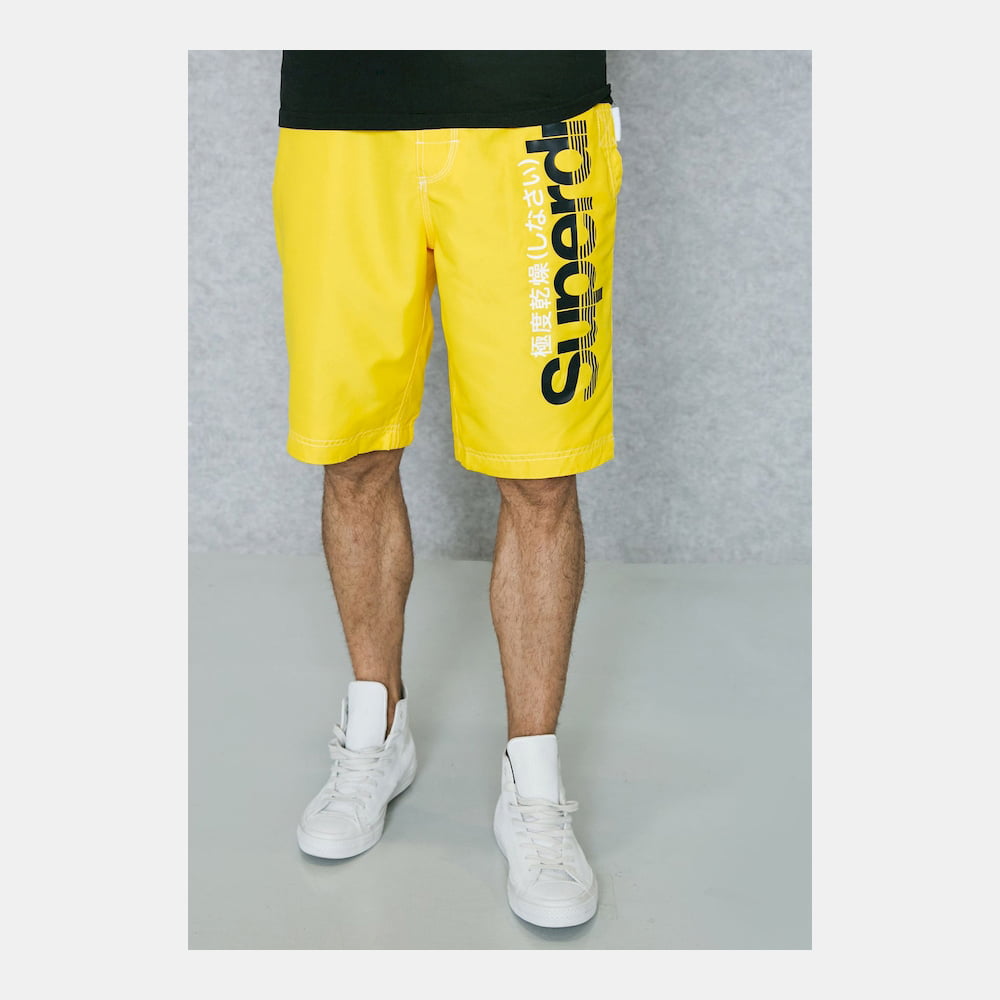 Superdry Calção Shorts M30021pof6 Yellow Amarelo Shot2