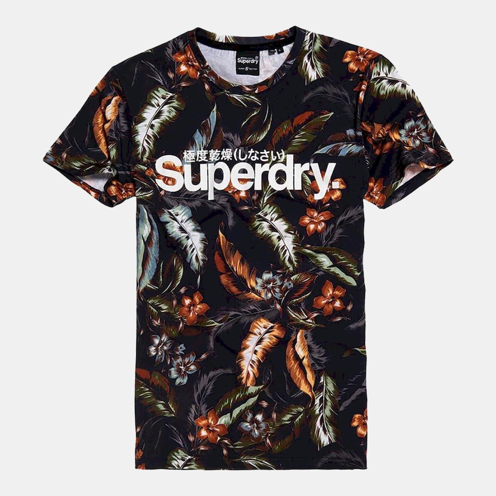 Superdry T Shirt M1010106b Navy Navy Shot2