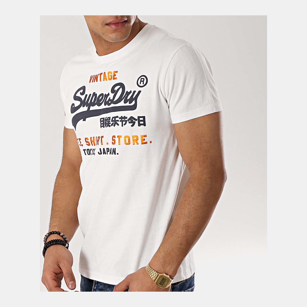 Superdry T Shirt M10105ct White Branco Shot2