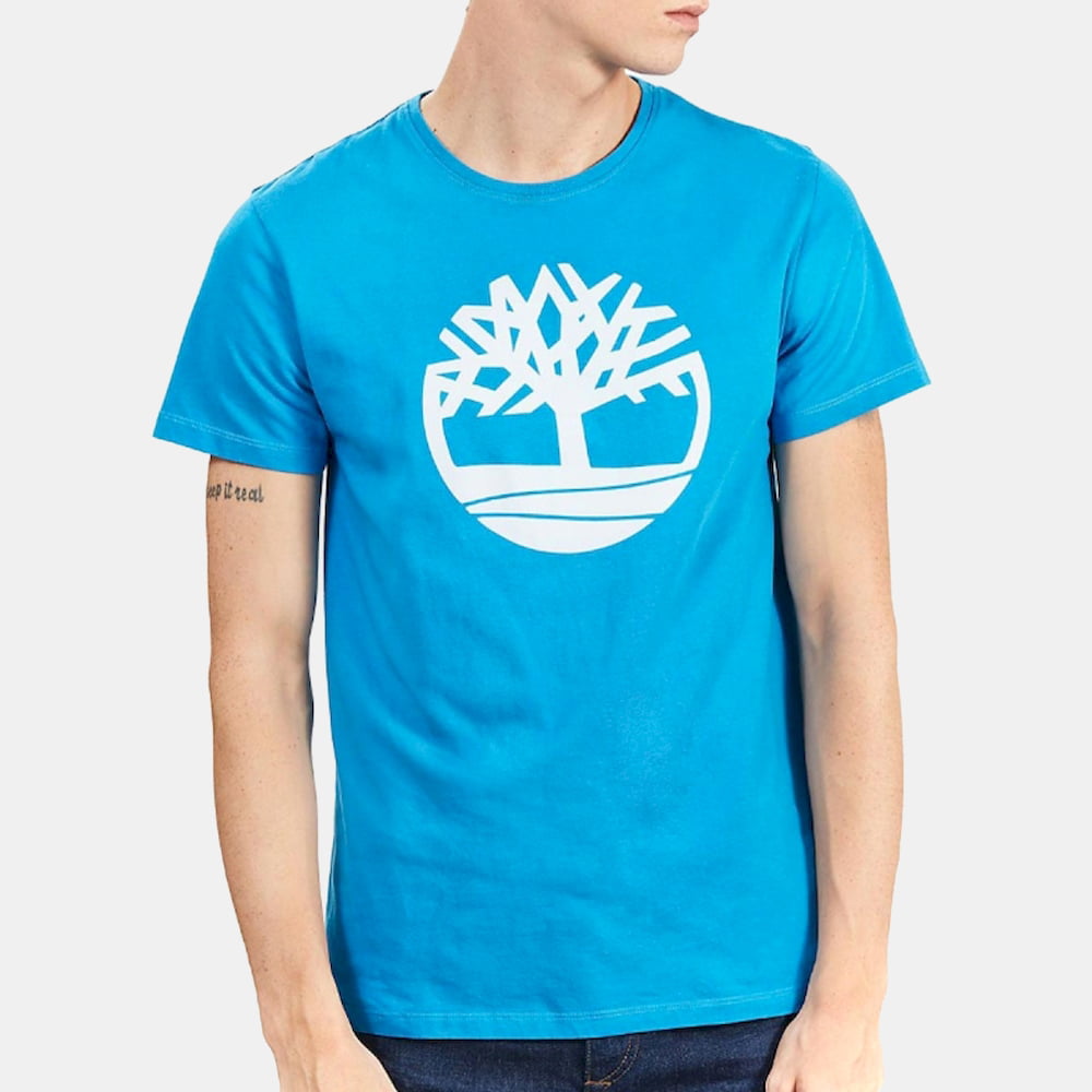 Timberland T Shirt 0a1l6o Blue Azul Shot2