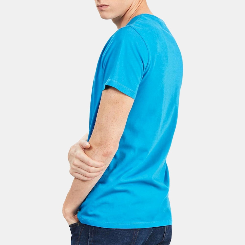 Timberland T Shirt 0a1l6o Blue Azul Shot8