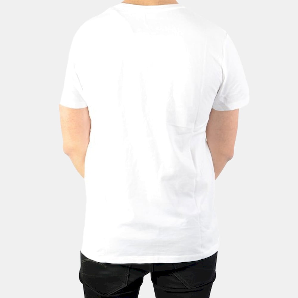 Timberland T Shirt 0a1l6o Whi Nvy Branco Navy Shot7