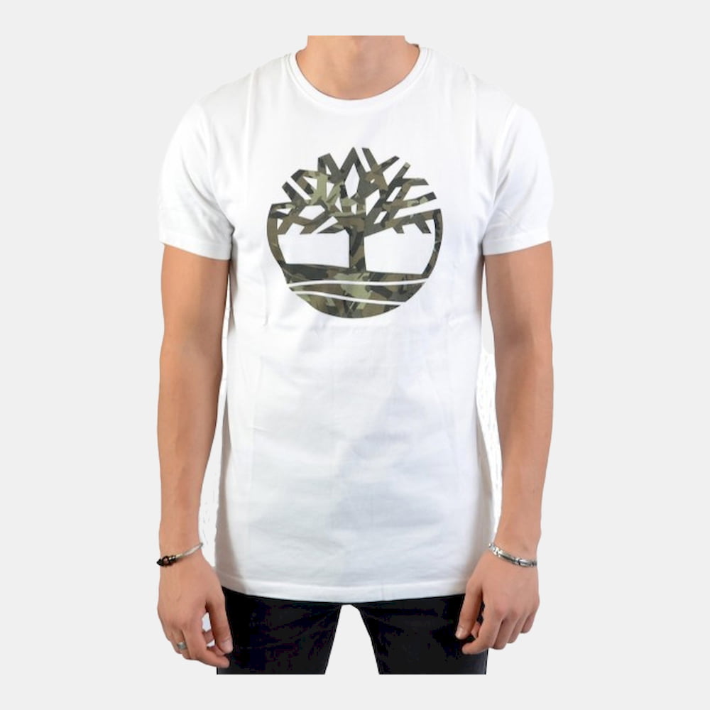 Timberland T Shirt 0a1w11 White Branco Shot3