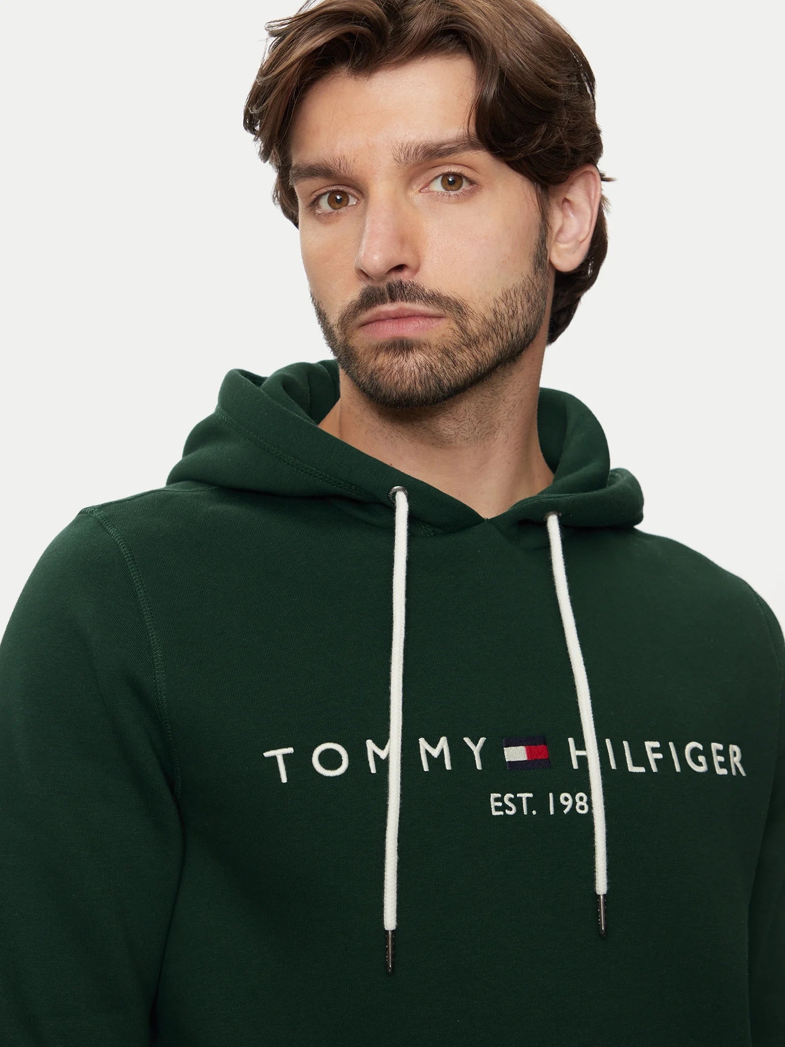 Tommy Hilfiger Camisola Hoodie Mw0mw11599 Green Verde_shot1