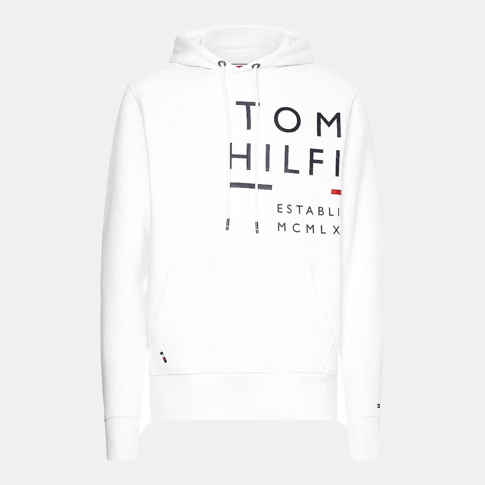 Tommy Hilfiger Camisola Hoodie Mw0mw20119 White Branco Shot4