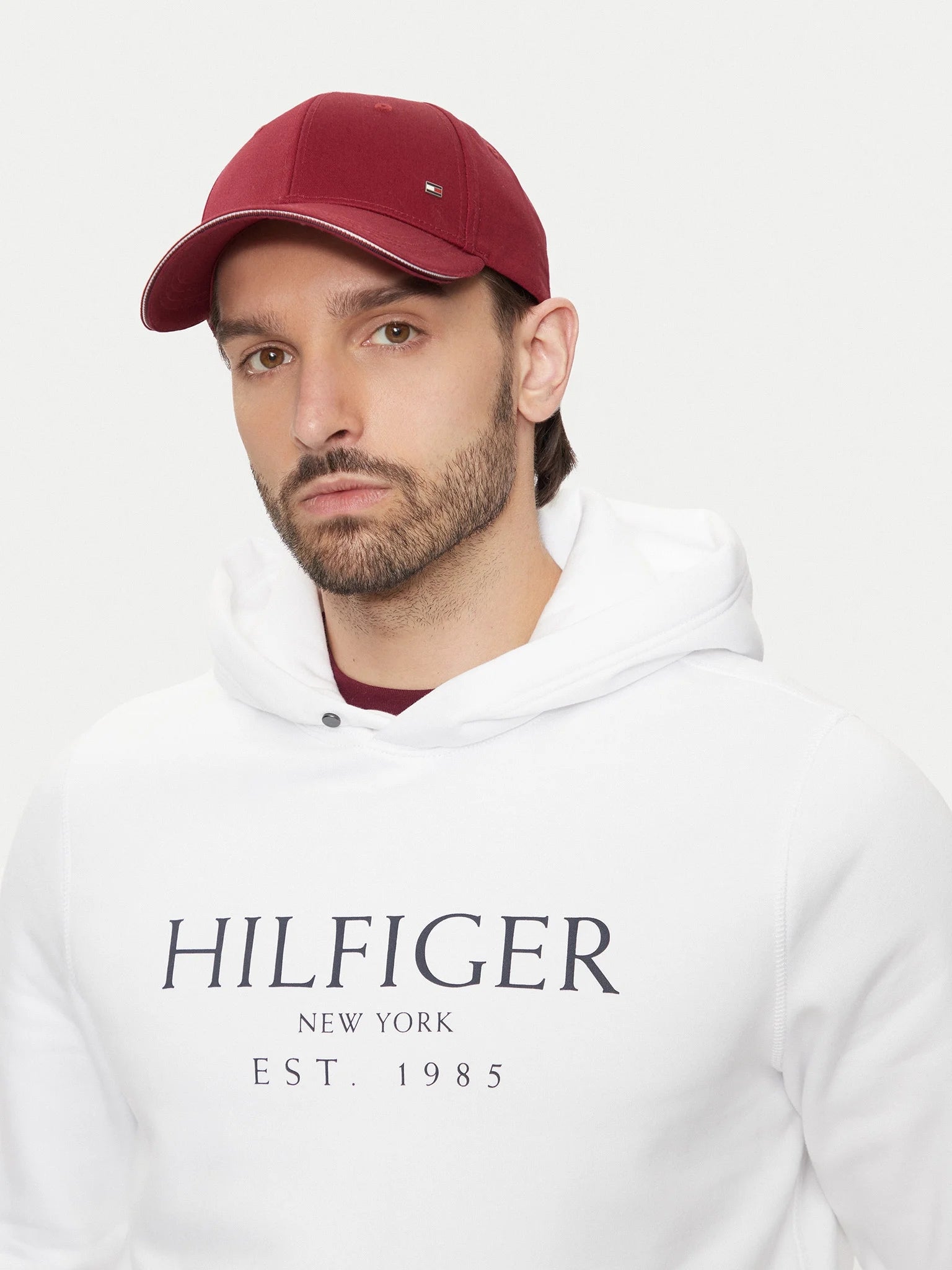 Tommy Hilfiger Camisola Hoodie Mw0mw35523 White Branco_shot3