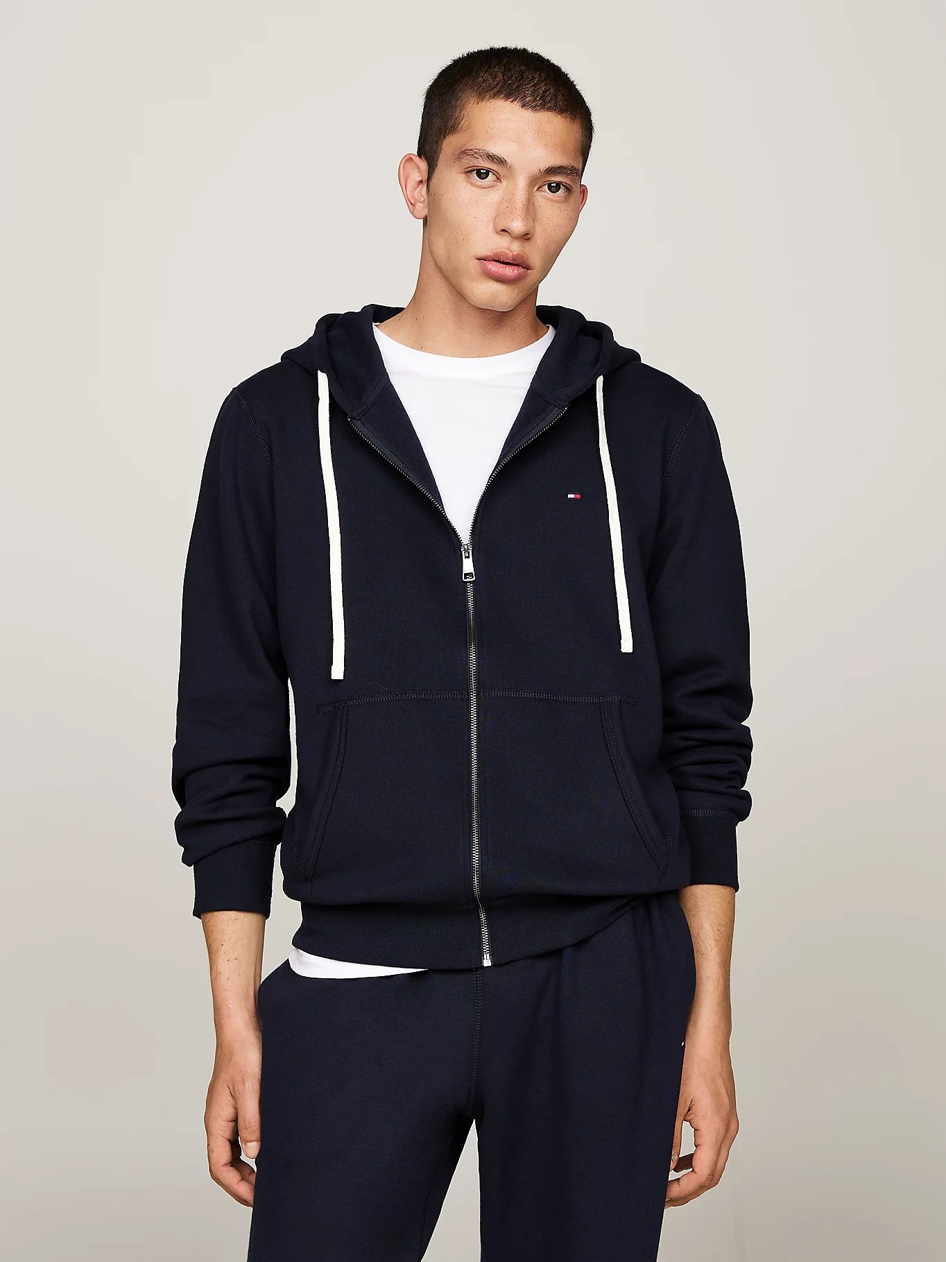 Tommy Hilfiger Camisola Hoodie Mw0mw37239 Navy Navy_shot5