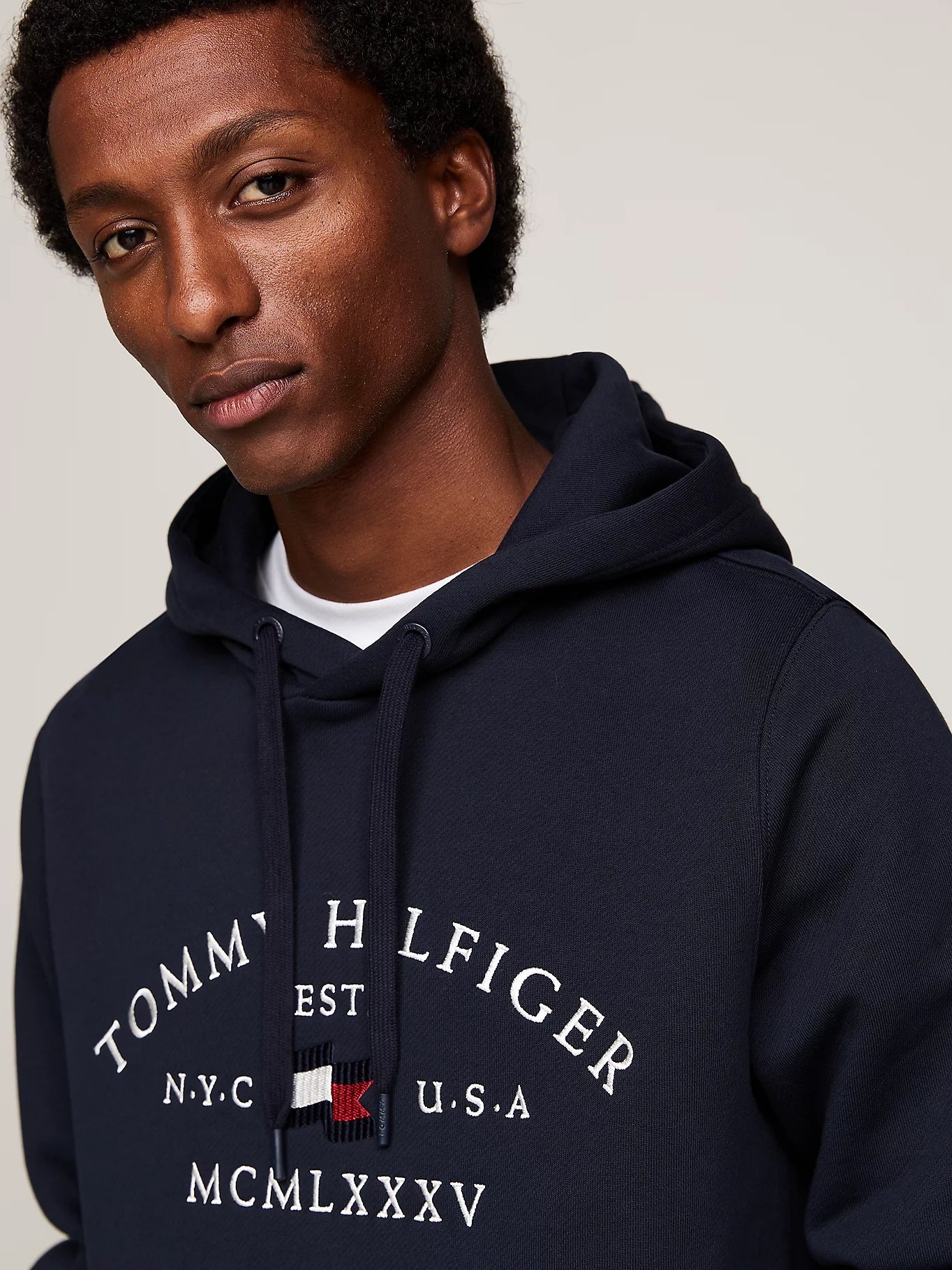 Tommy Hilfiger Camisola Hoodie Mw0mw37244 Navy Navy_shot2