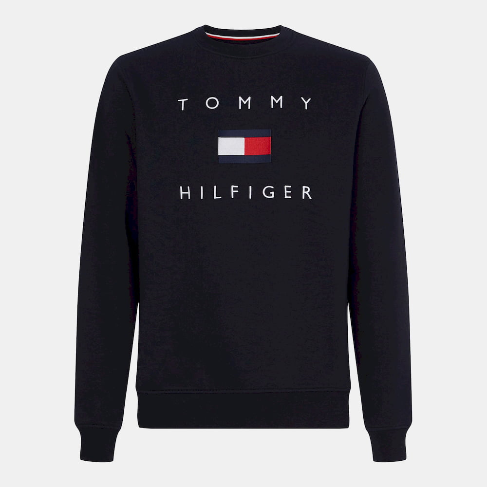 Tommy Hilfiger Camisola Sweat Mw0mw14204 Black Preto Shot2