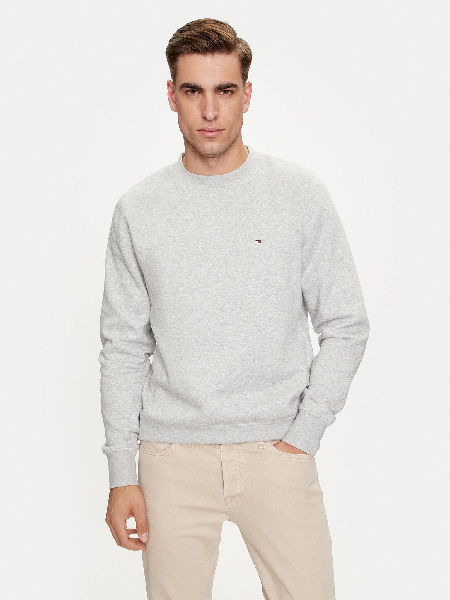 Tommy Hilfiger Camisola Sweat Mw0mw32735 Grey Cinza_shot5