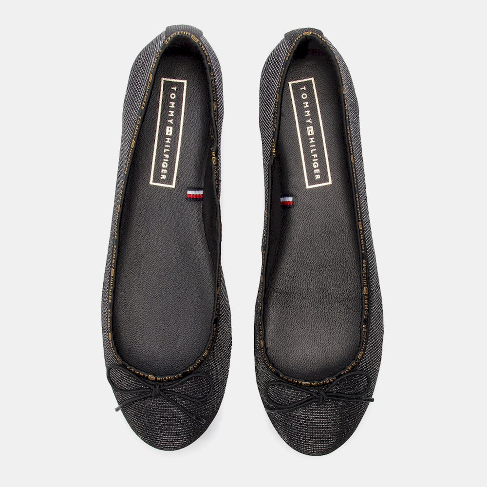 Tommy Hilfiger Sabrinas Ballet Flats Fw0fw04006 Blk Shinny Preto Verniz Shot14