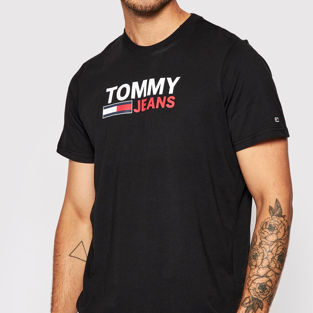 Tommy Hilfiger T Shirt Dm0dm10103 Black Preto Shot1