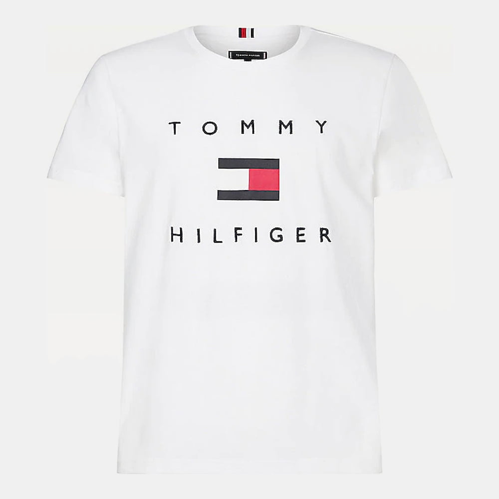 Tommy Hilfiger T Shirt Mw0mw14313 White Branco Shot1