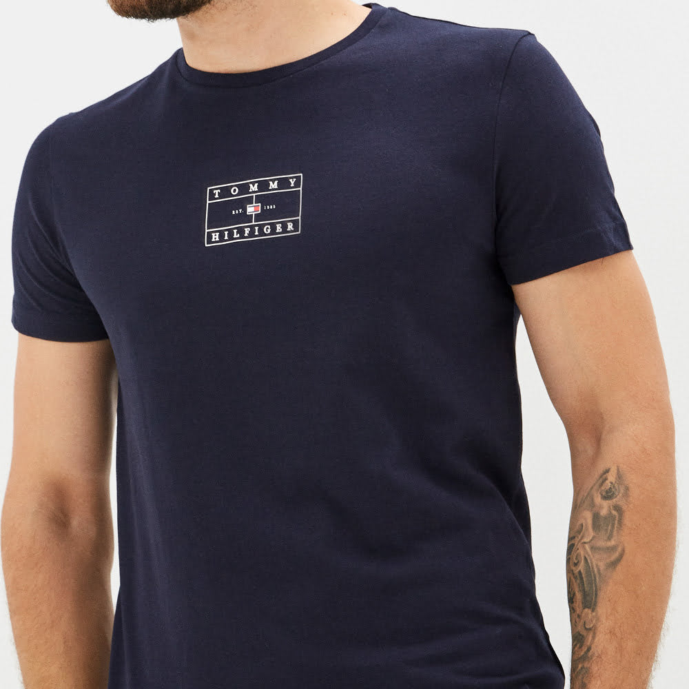 Tommy Hilfiger T Shirt Mw0mw20154 Navy Navy Shot1