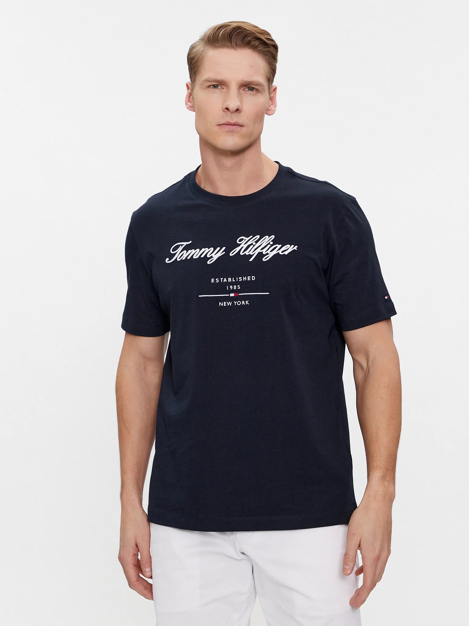 Tommy Hilfiger T Shirt Mw0mw33691 Navy Navy_shot2