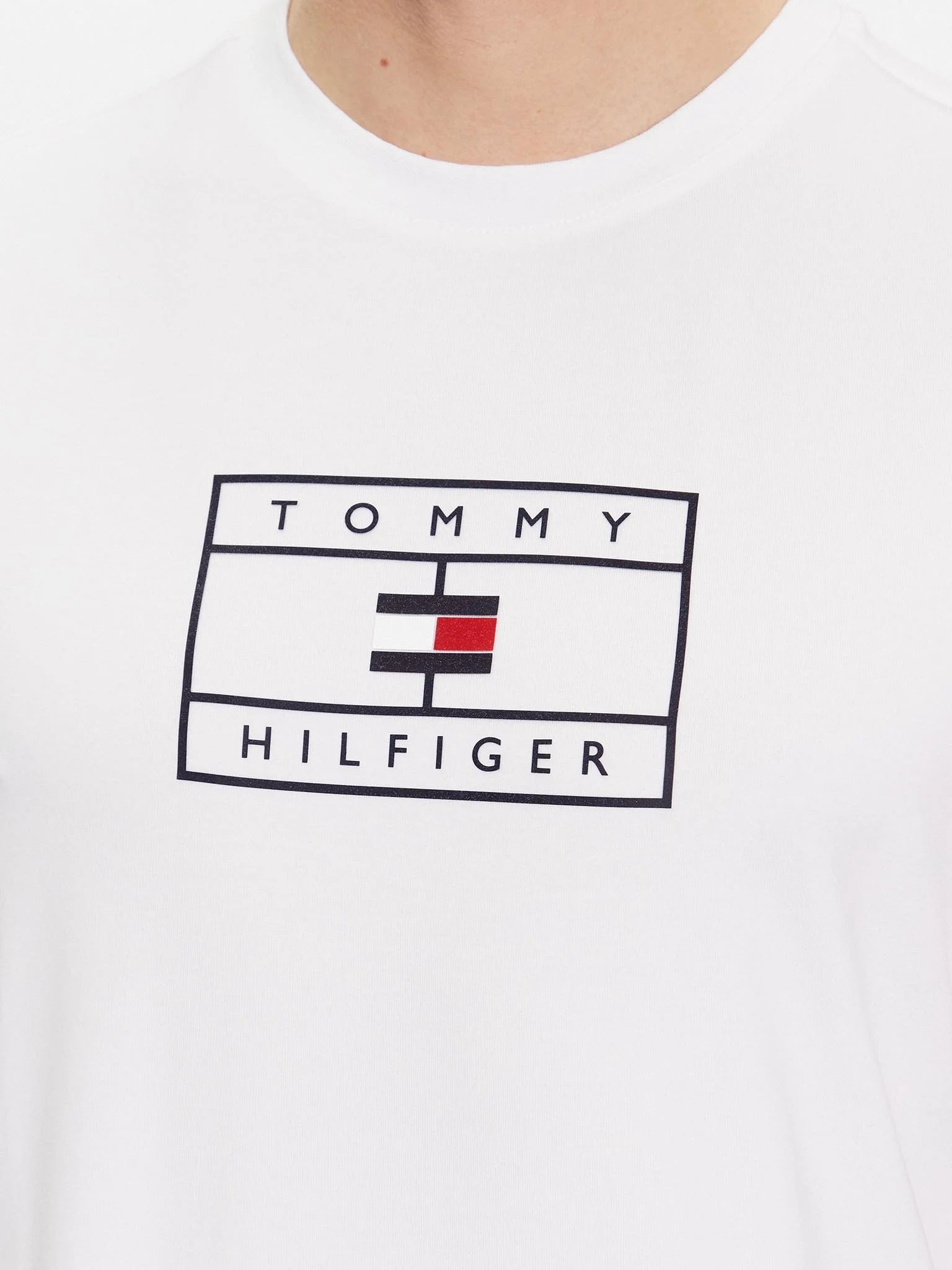 Tommy Hilfiger T Shirt Mw0mw34204 White Branco_shot3