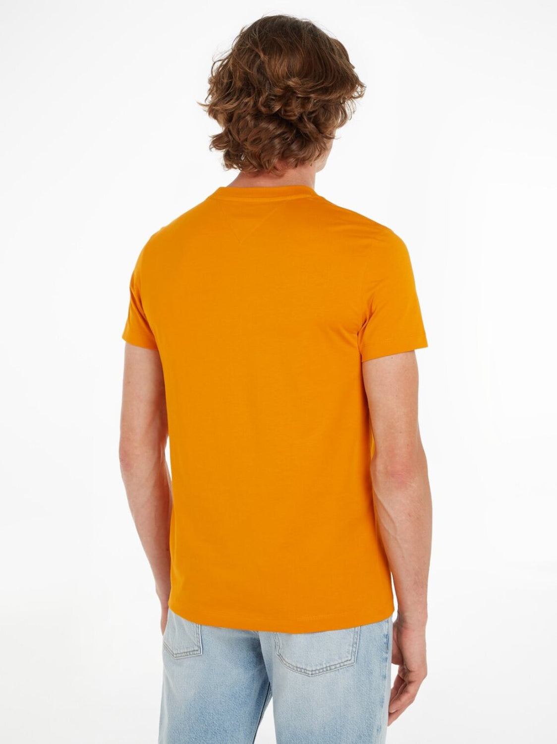 Tommy Hilfiger T Shirt Mw0mw34387 Orange Laranja_shot2