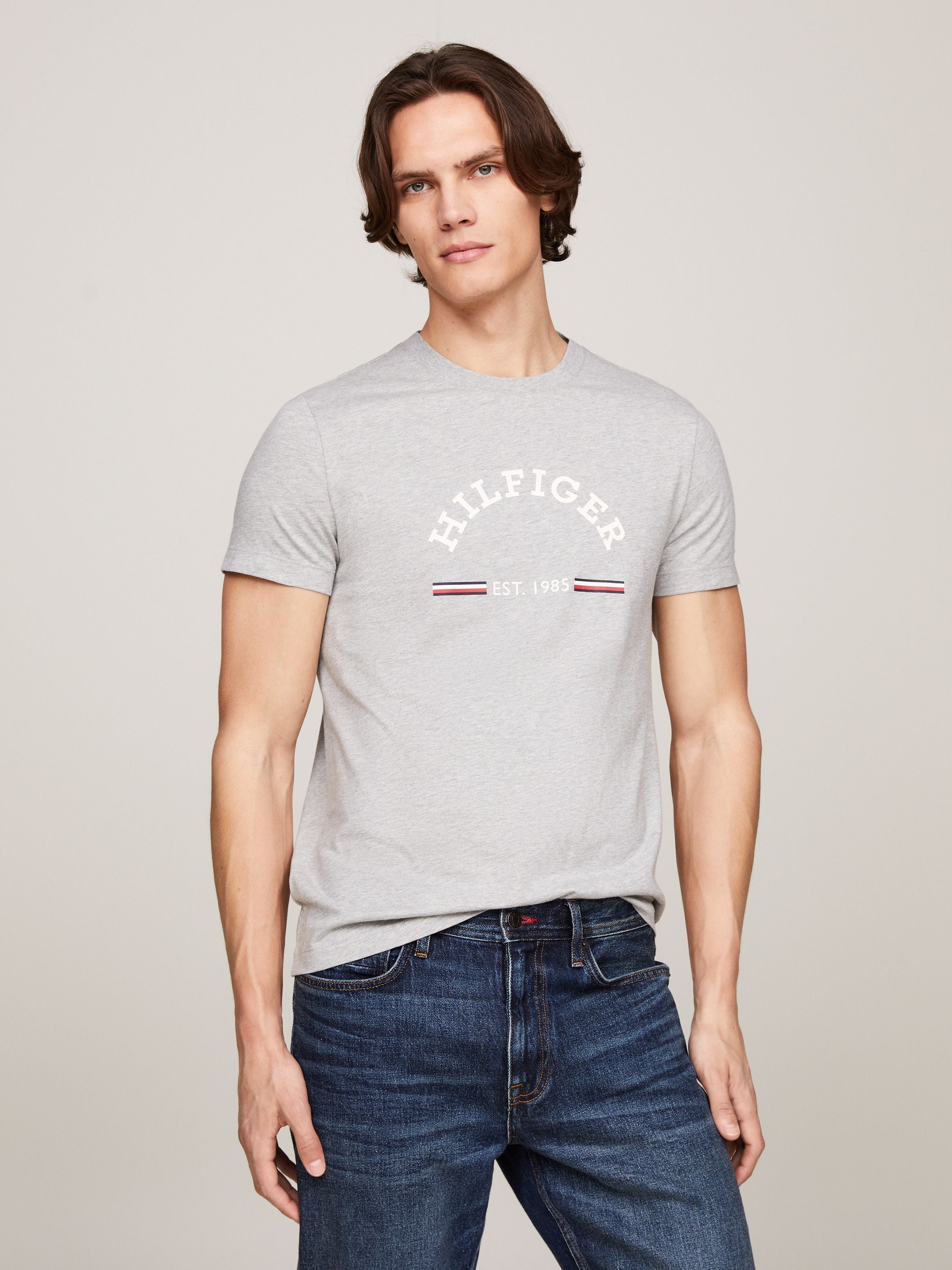 Tommy Hilfiger T Shirt Mw0mw35466 Grey Cinza_shot3